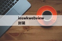 ioswkwebview封装的简单介绍